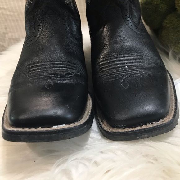 🚨Sold🚨Ariat Big Kids Western Tycoon Boots. Sz 2 Black - Picture 8 of 15